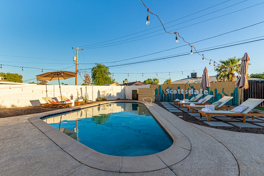 New Heated Pool - resort like lounge chairs, umbrellas, etc.