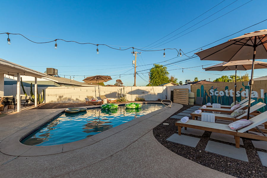 New Heated Pool - resort like lounge chairs, umbrellas, etc.