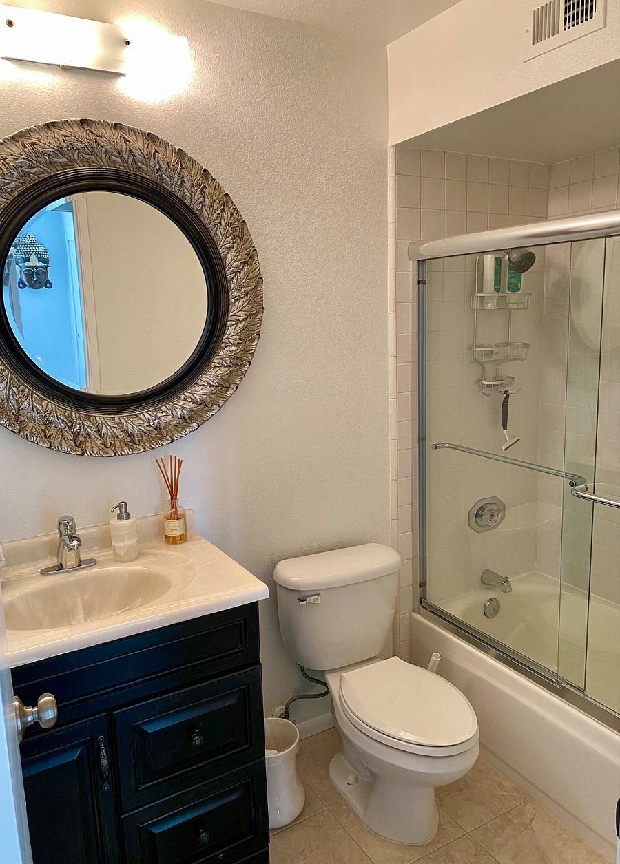 Full powder room.