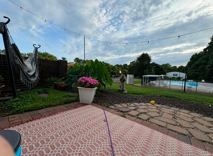 Back Patio over looking the pool