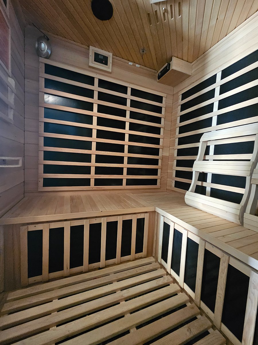 Infrared sauna.