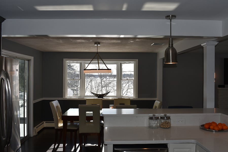 View of the lake from the kitchen