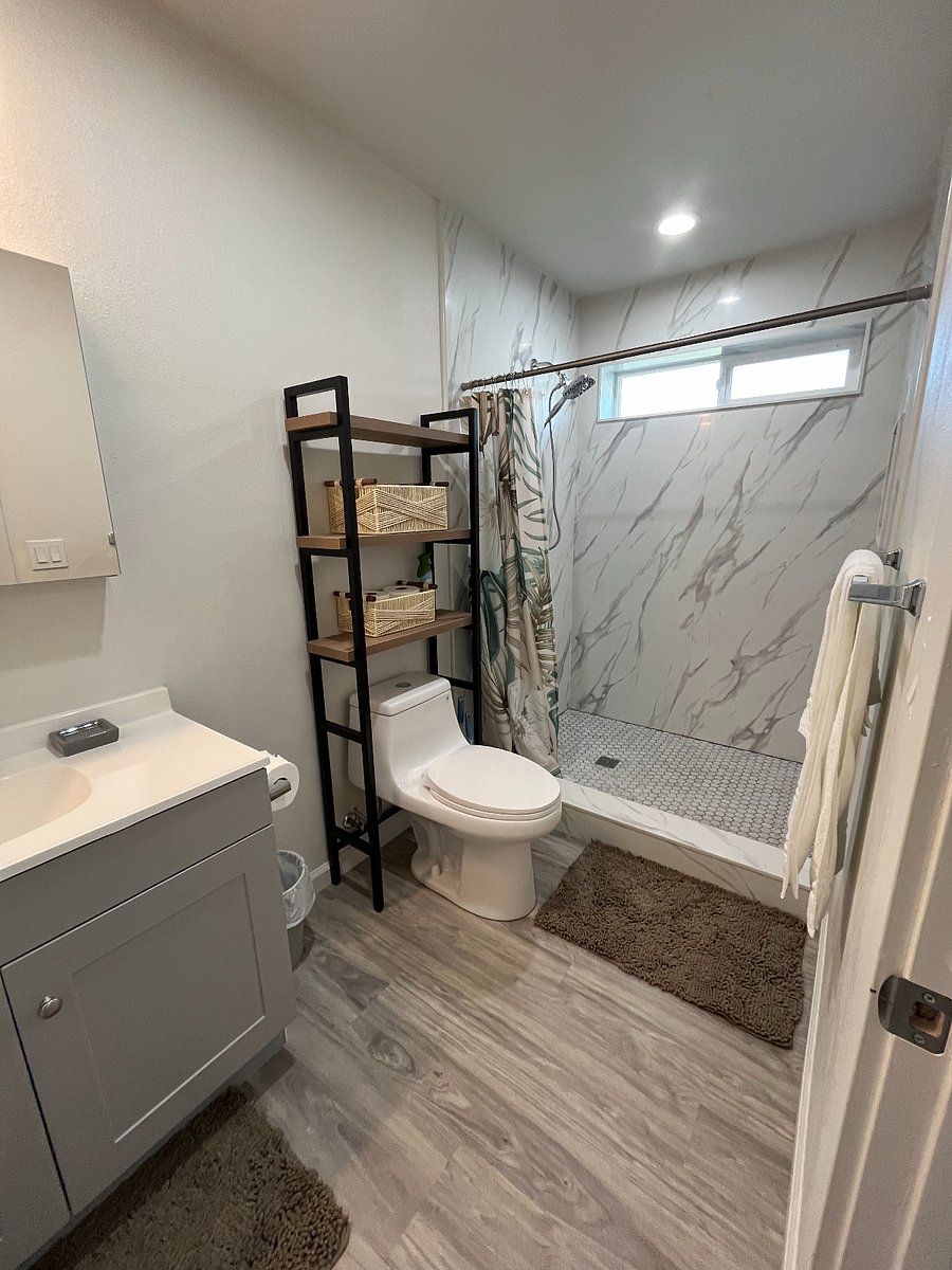 Downstairs master bathroom