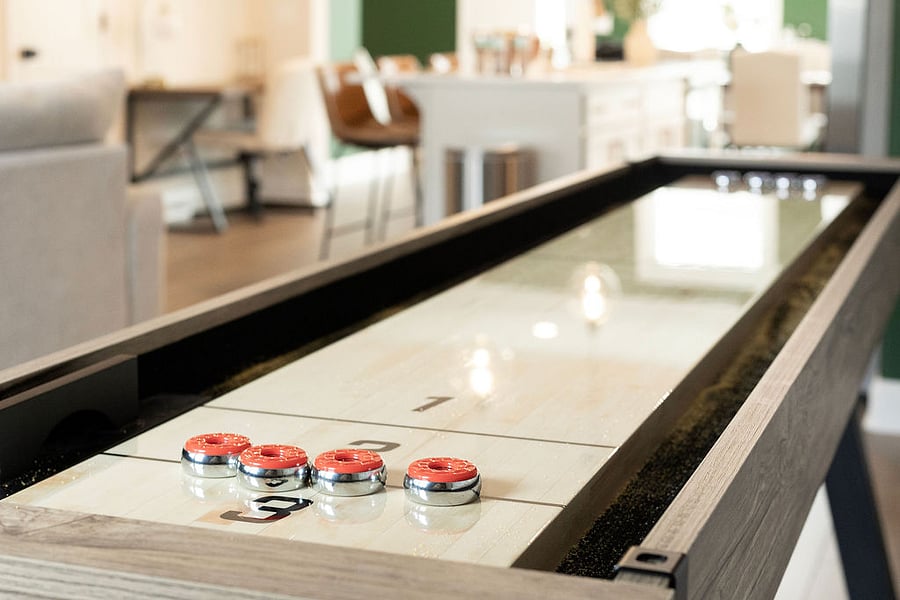 Shuffleboard game table
