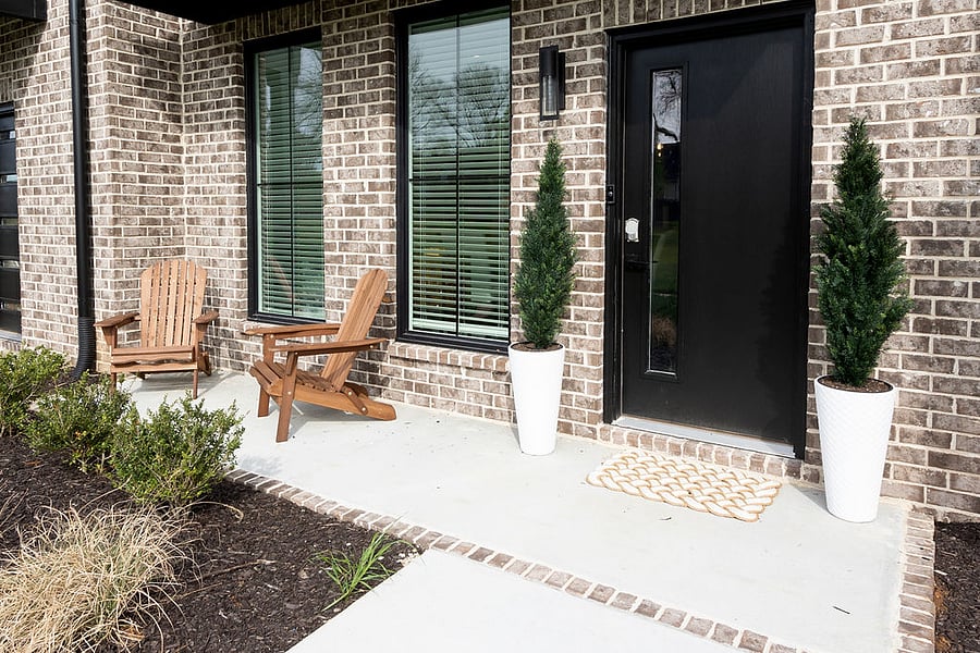 Enjoy a cup of coffee on the front porch
