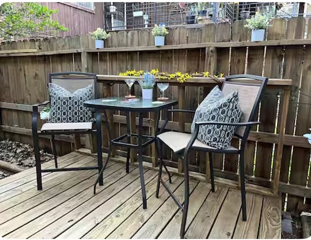 Outdoor patio area.