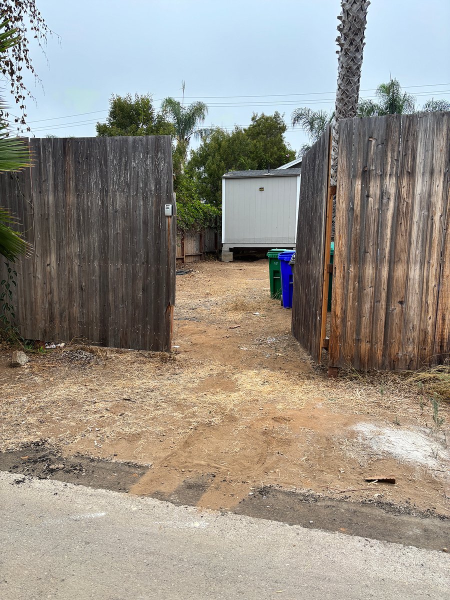 Entrance to back yard from Alley