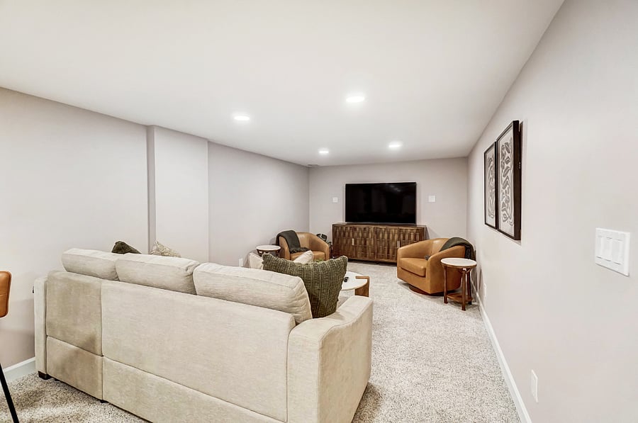 Lower level living room