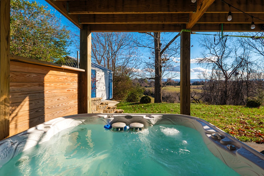 View from the hot tub