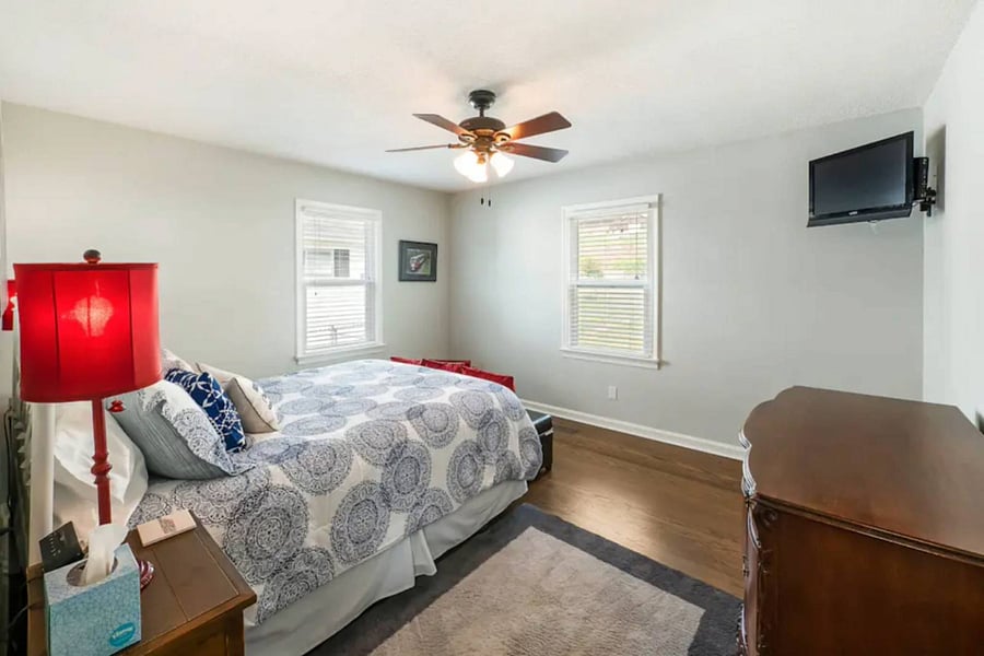 TV in bedroom