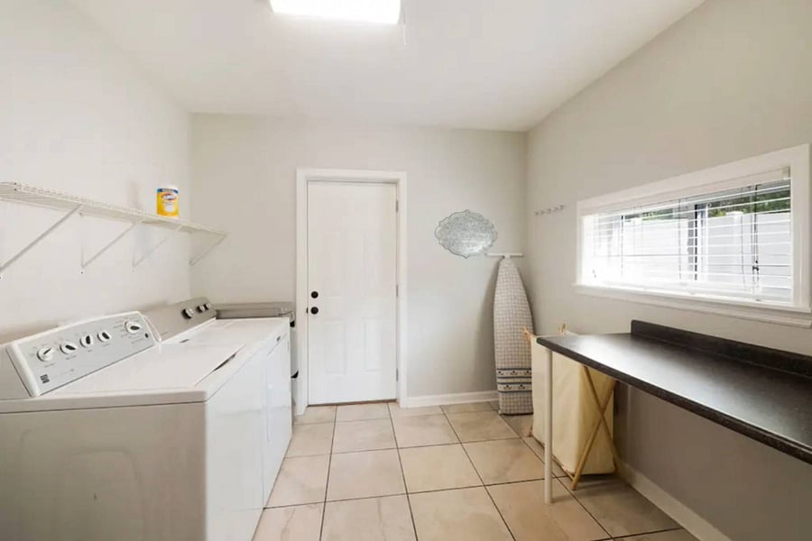Laundry room with washer and dryer
