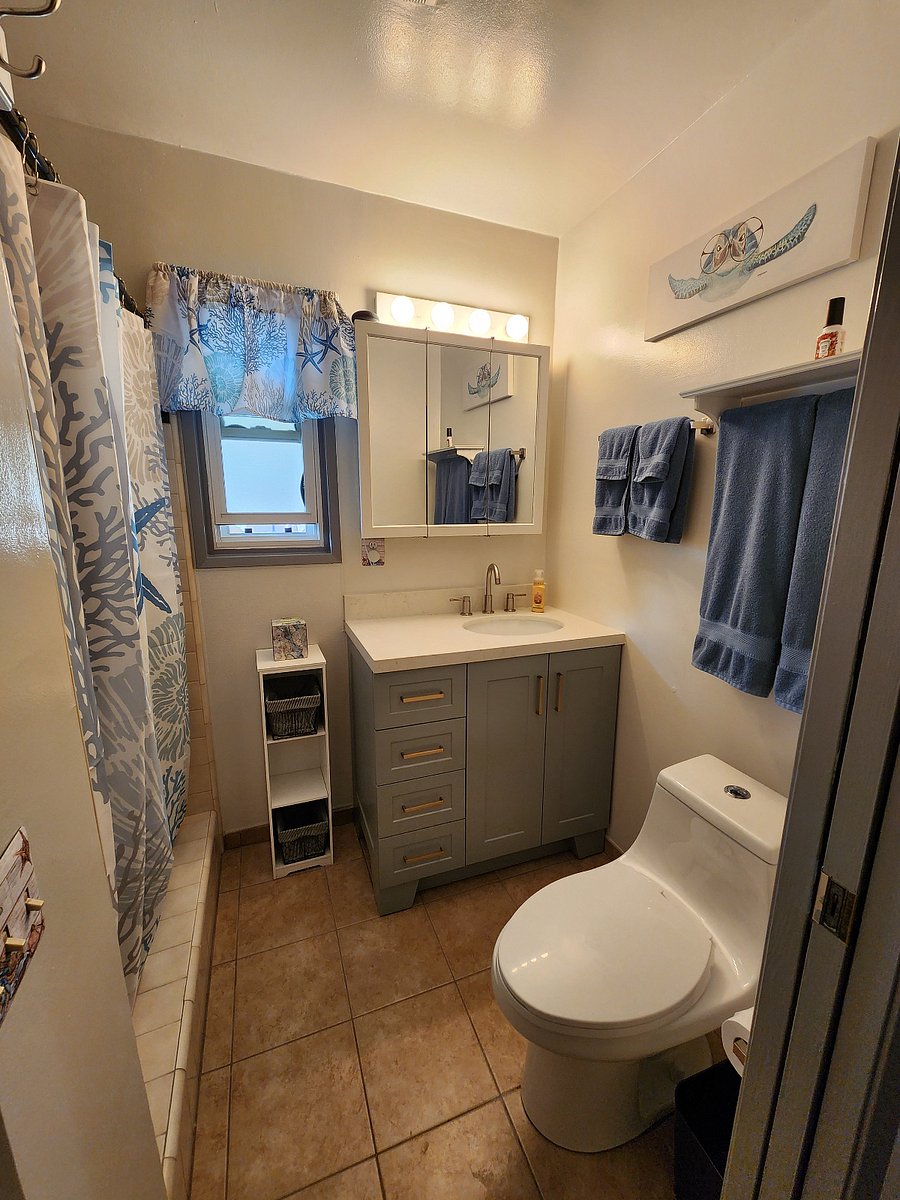 Private bath.  Everything new.
