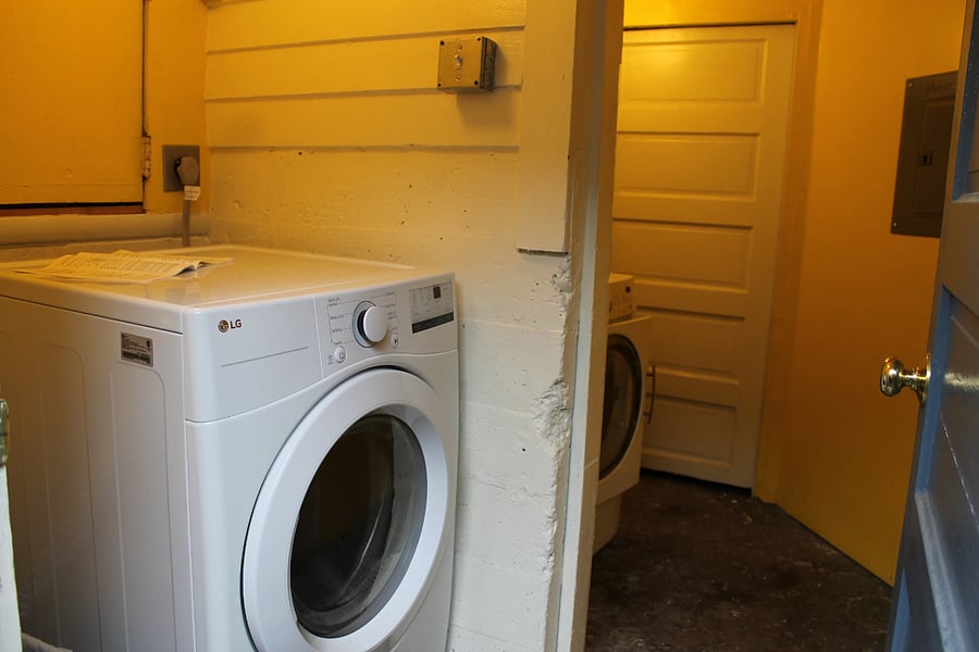 Free laundry is in the basement.