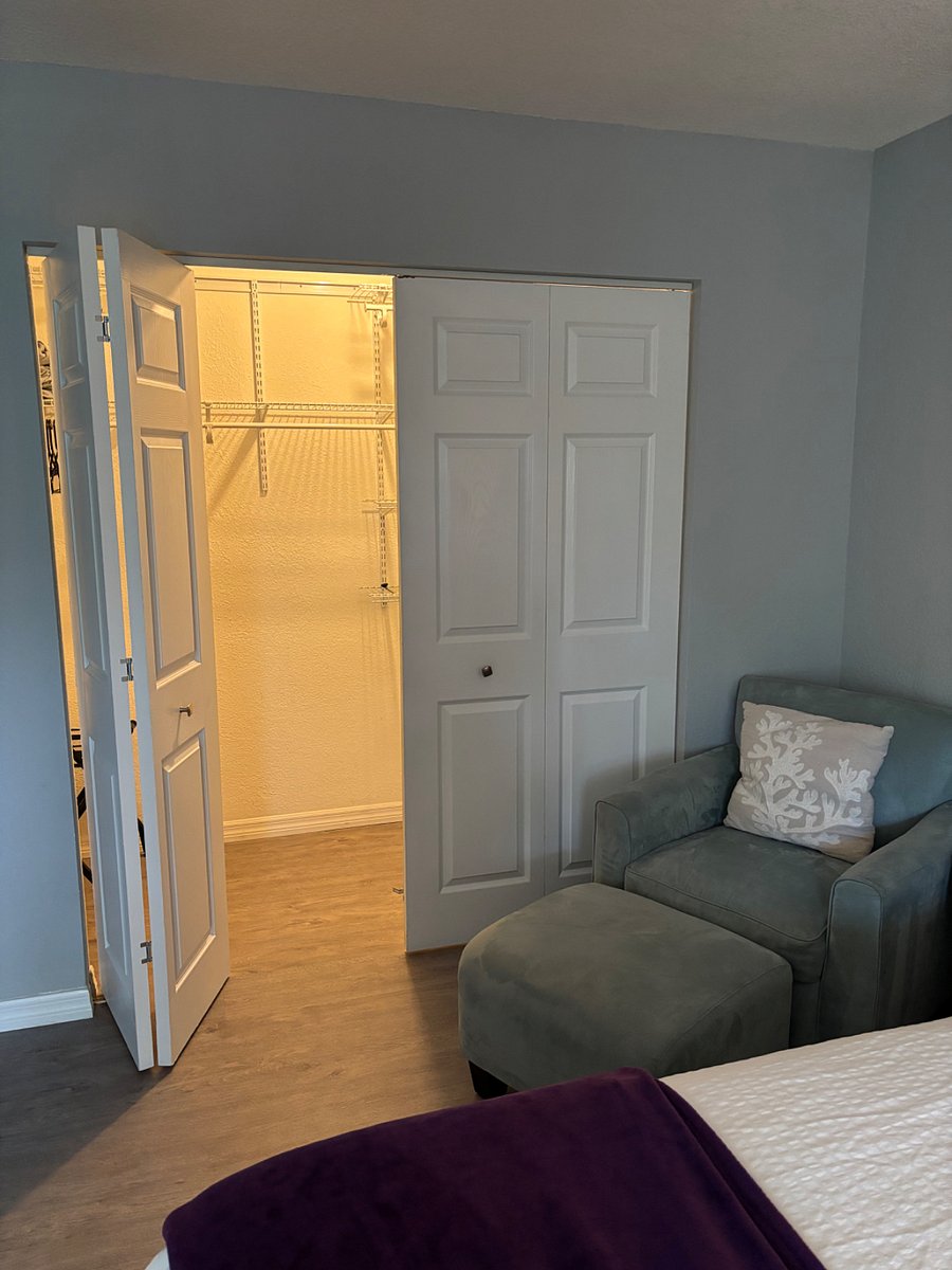 Ample closet space.