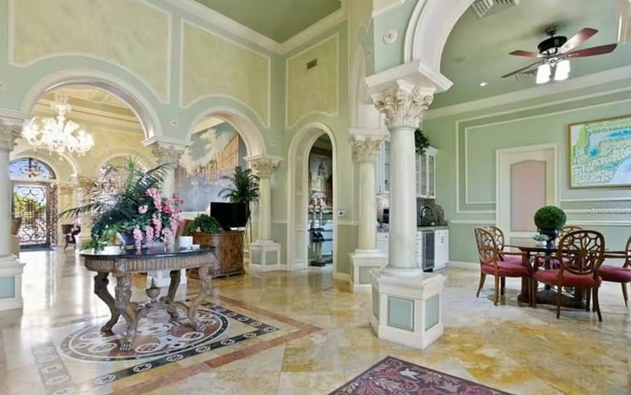 Grand Venezia main building with offices, game room, access to pool and gym.