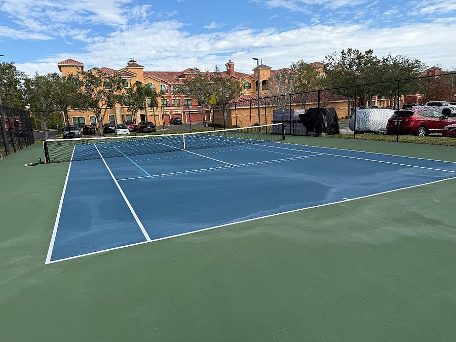 tennis and pickleball court available for use