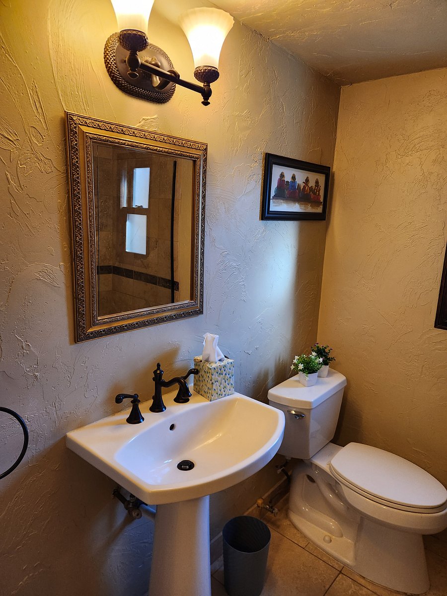 Garden level bathroom