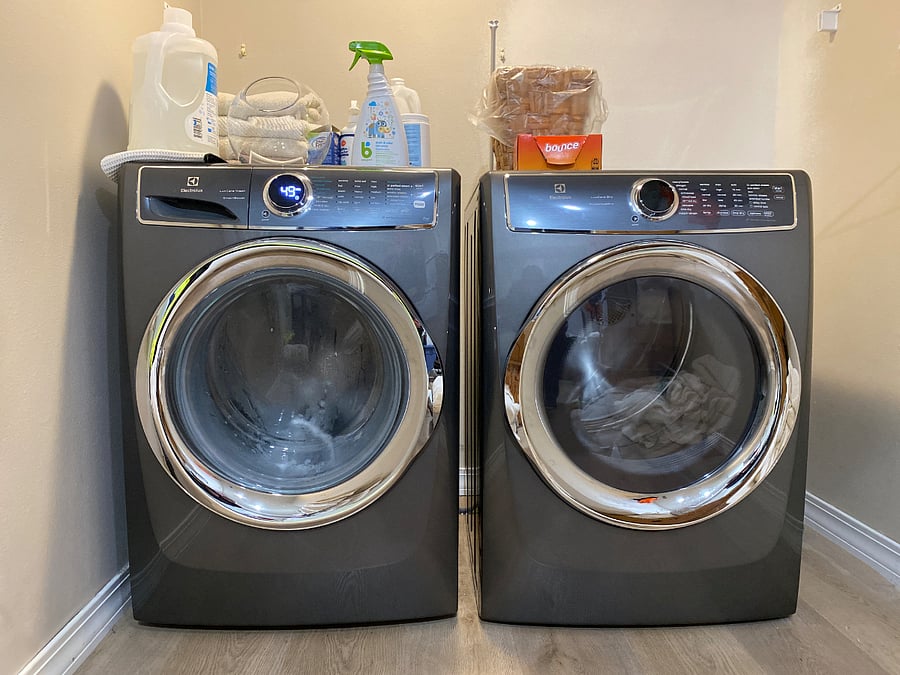 Full size washer and dryer. This laundry room is within the suite so you have private access. Fragrance-free laundry detergent is provided.