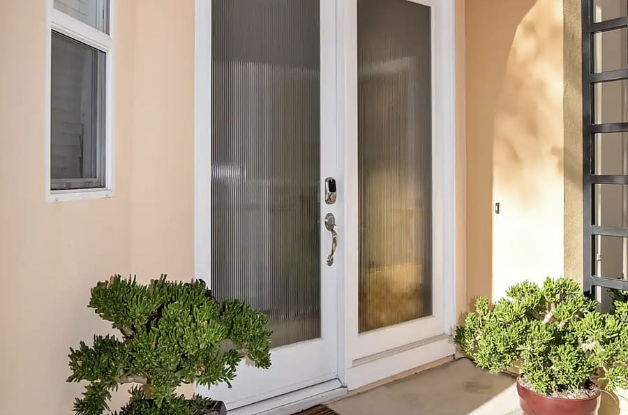 Private entrace on the south side ('A' unit entry is on the north side).