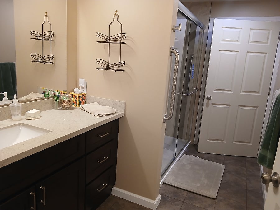 Personal vanity in bathroopmKitchen