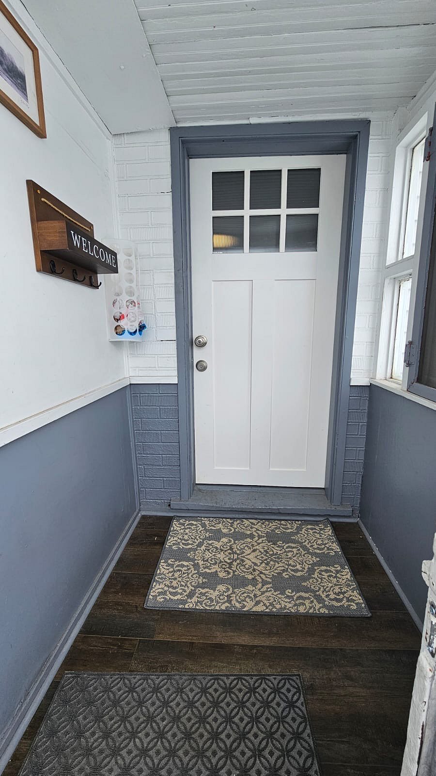 Screened front porch/mudroom.
The front door will lead you straight into the kitchen.