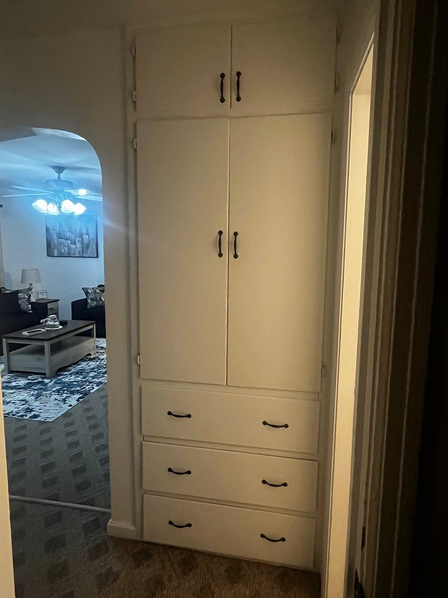 Hall Storage, also a hall closet available
