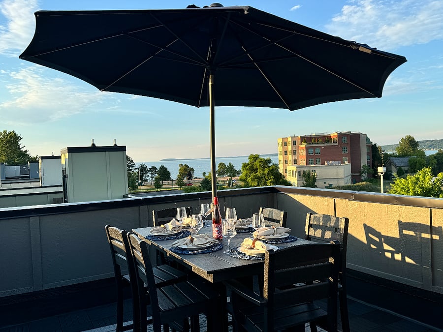 Private Rooftop with Views of Lake Michigan