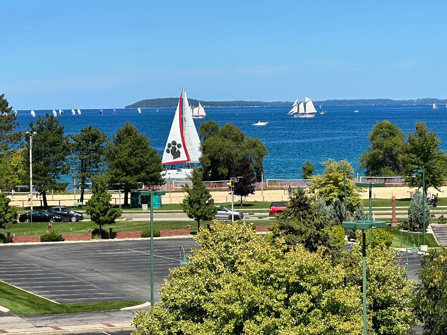 View of West Bay, Lake Michigan, from Private Roof-Top Deck