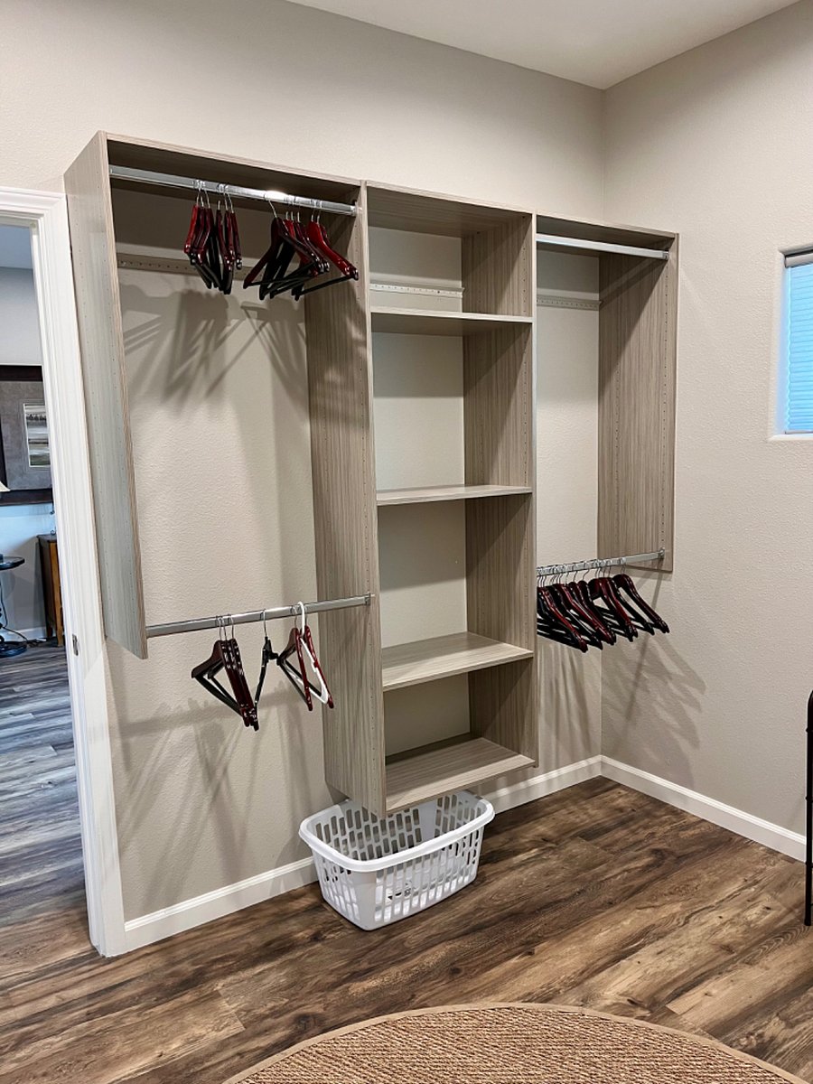 Walk in closet in the Primary Bedroom