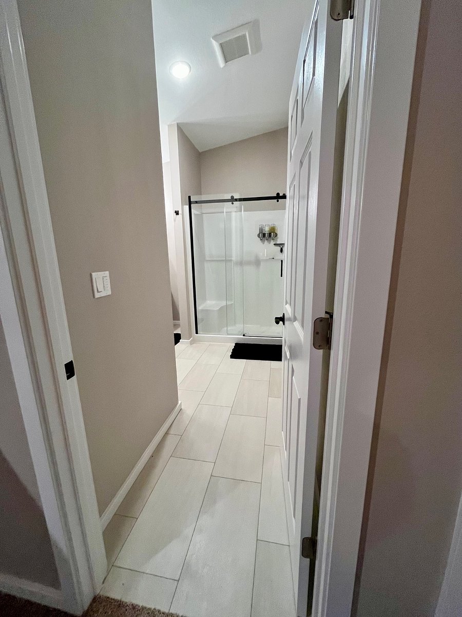 Entrance to bathroom