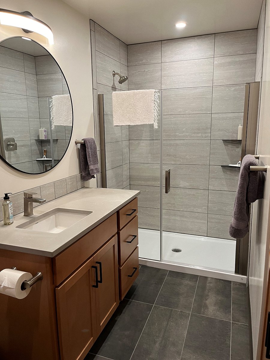 Bathroom - sink and shower