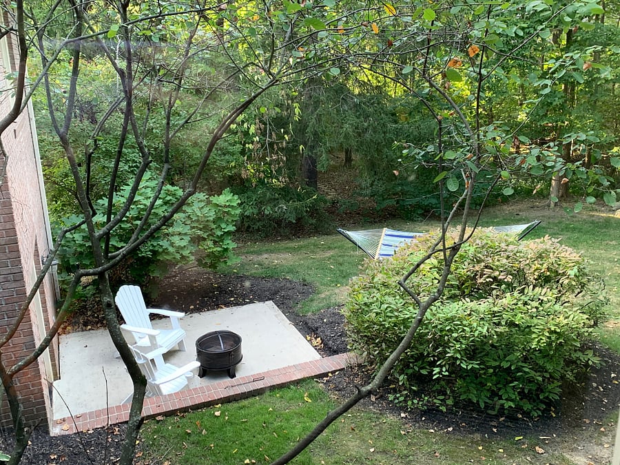 private terrace attached to walk-out basement