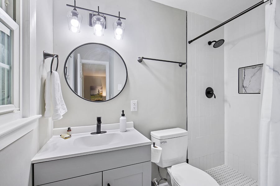 Master Bathroom with walk in shower 