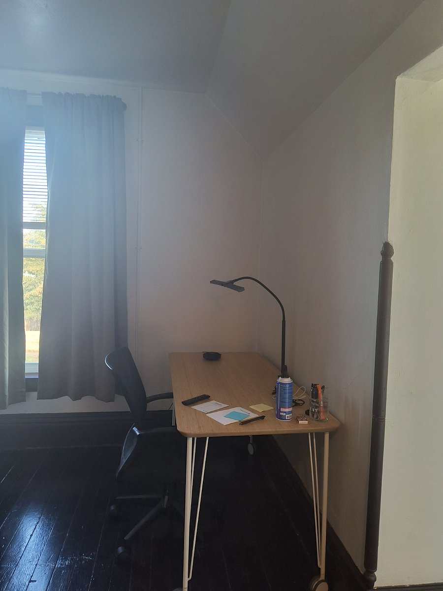 office area in bedroom