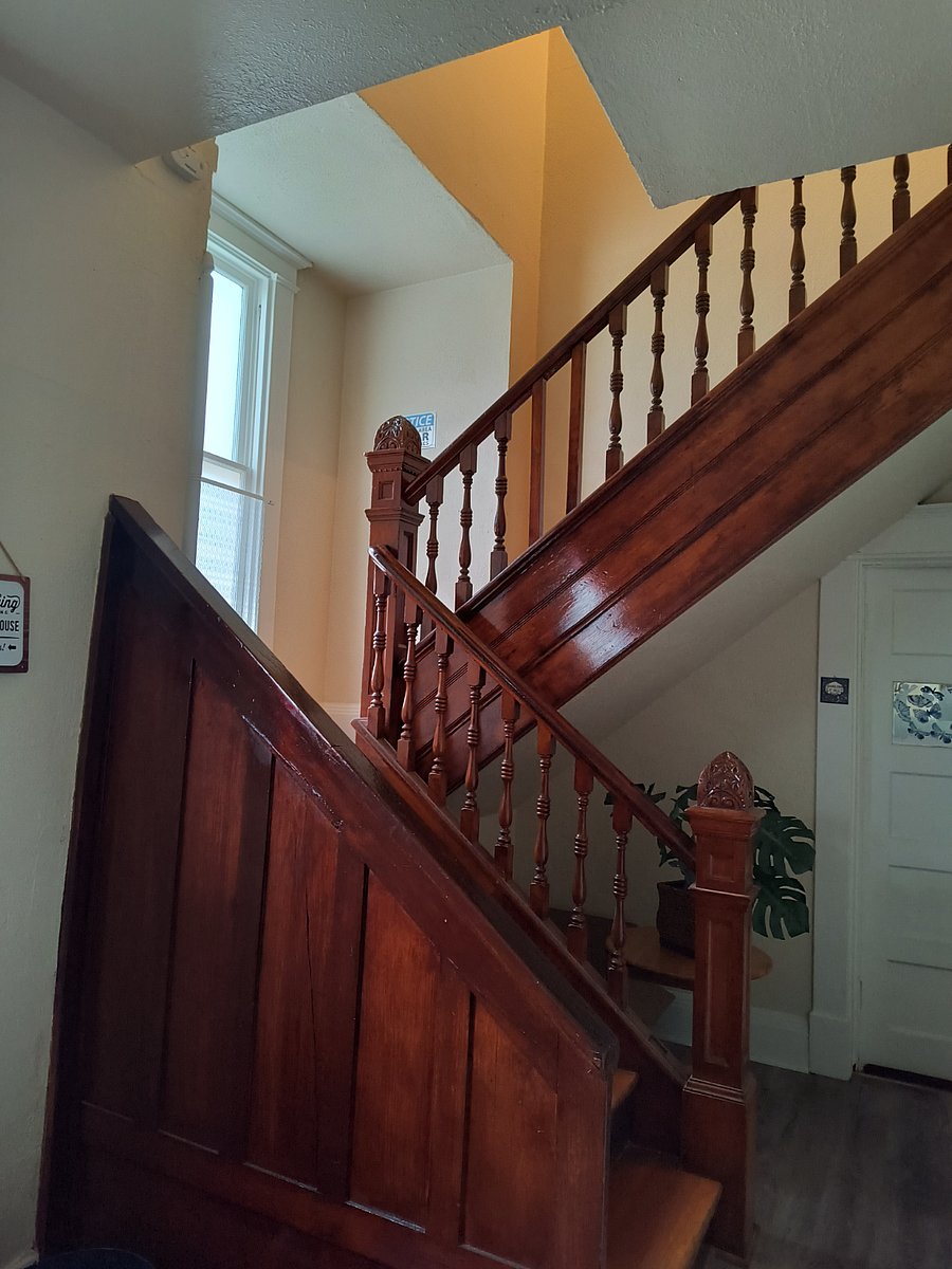 head up the stairs