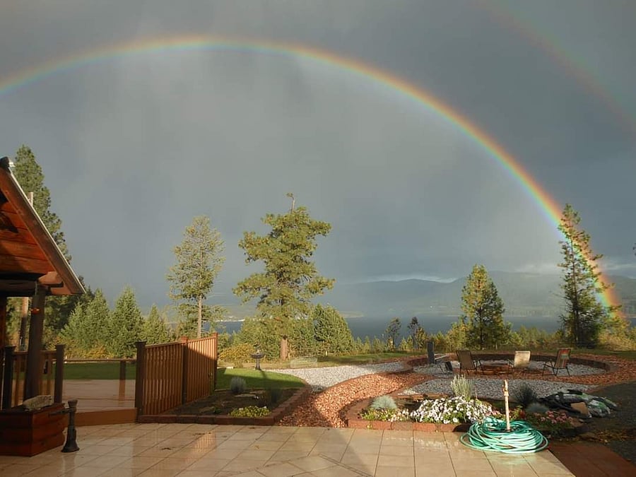 Shot I was able to catch on a stormy day above the lake.