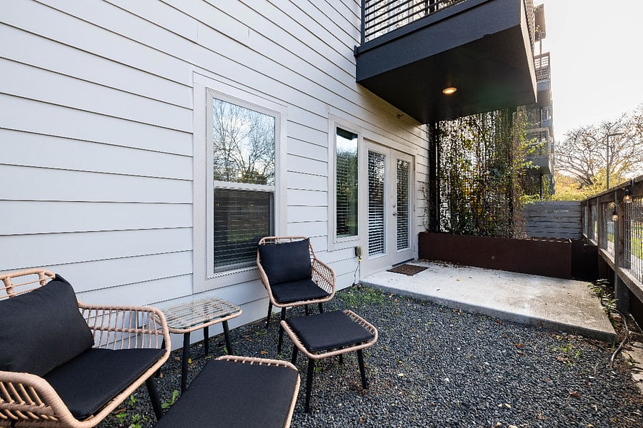 Private patio