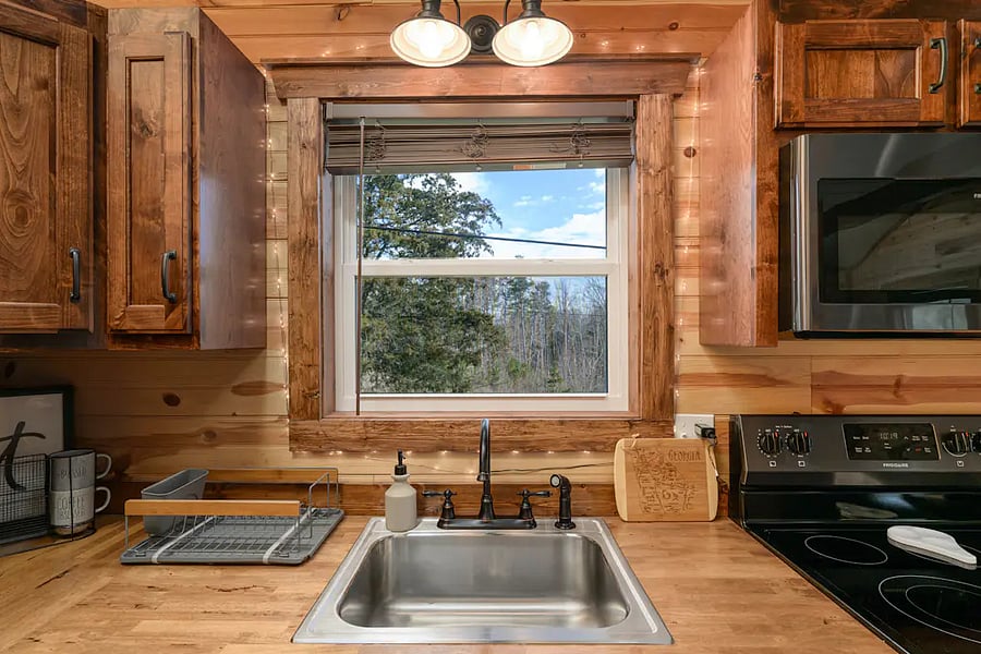 Enjoy the view from wherever you are in the cabin