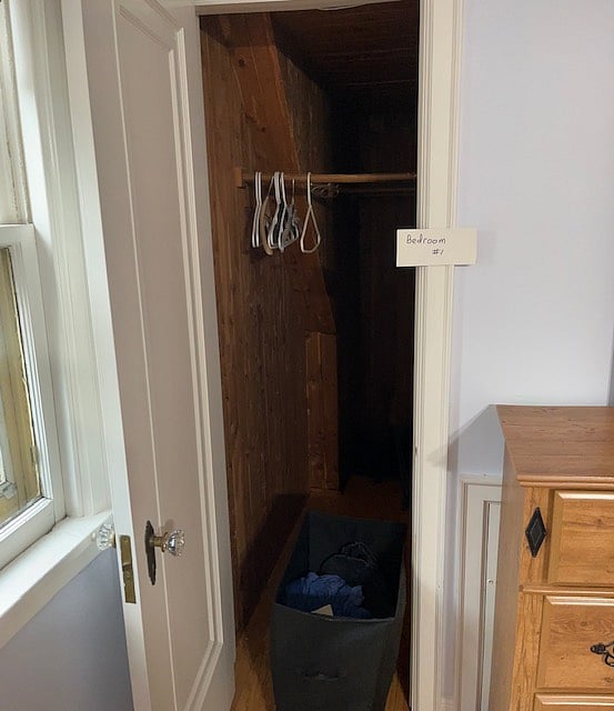Bedroom one, closet one