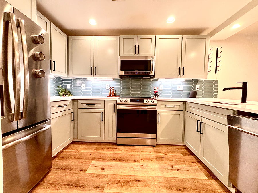 Welcome to a beautifully updated kitchen that perfectly blends modern style with everyday functionality. Whether you're preparing a quick meal or hosting a gathering, this kitchen is a dream come true for culinary enthusiasts and entertainers alike. With its fresh, polished look and state-of-the-art amenities, it's a space that truly feels like the heart of the home.