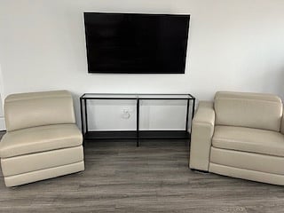 Living Room Smart TV and Chairs