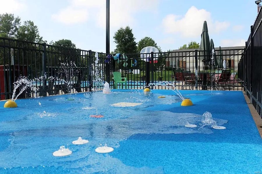 Our kiddie fountain playzone.