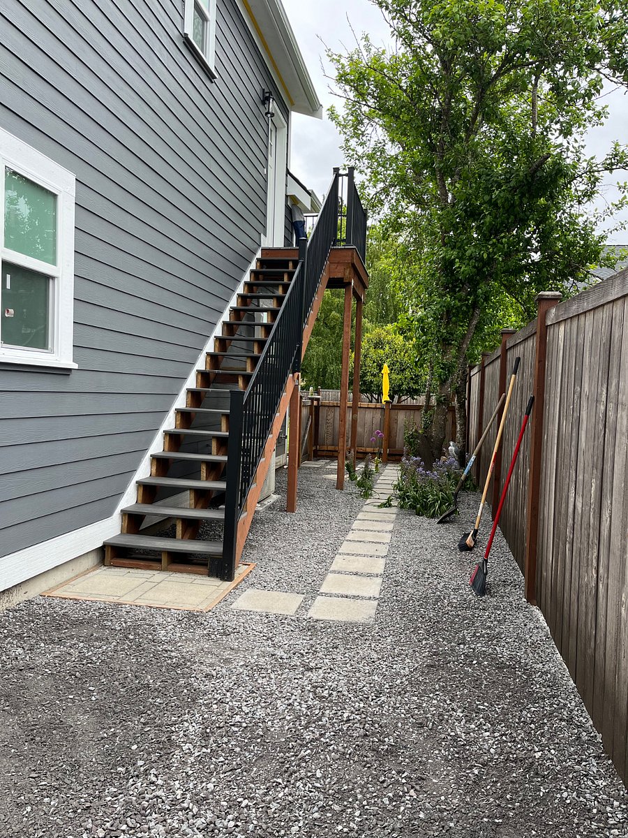 Beyond the parking area is a main floor dedicated outdoor space for your personal use. Andon the second floor, outside of your apartment entry, is a 4' x 6' deck to enjoy.