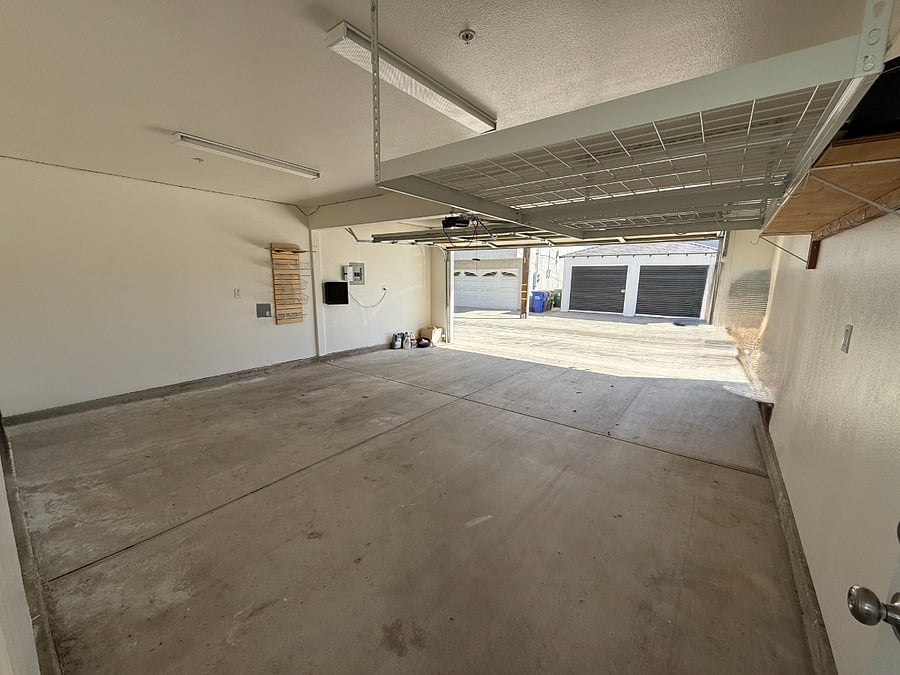 Downstairs two-car garage