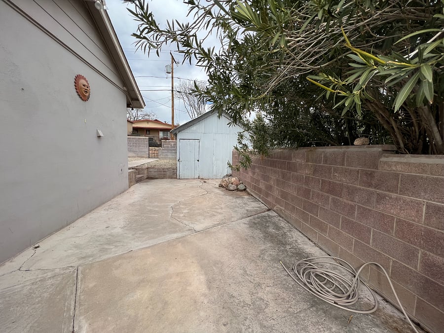 Side of the home.
