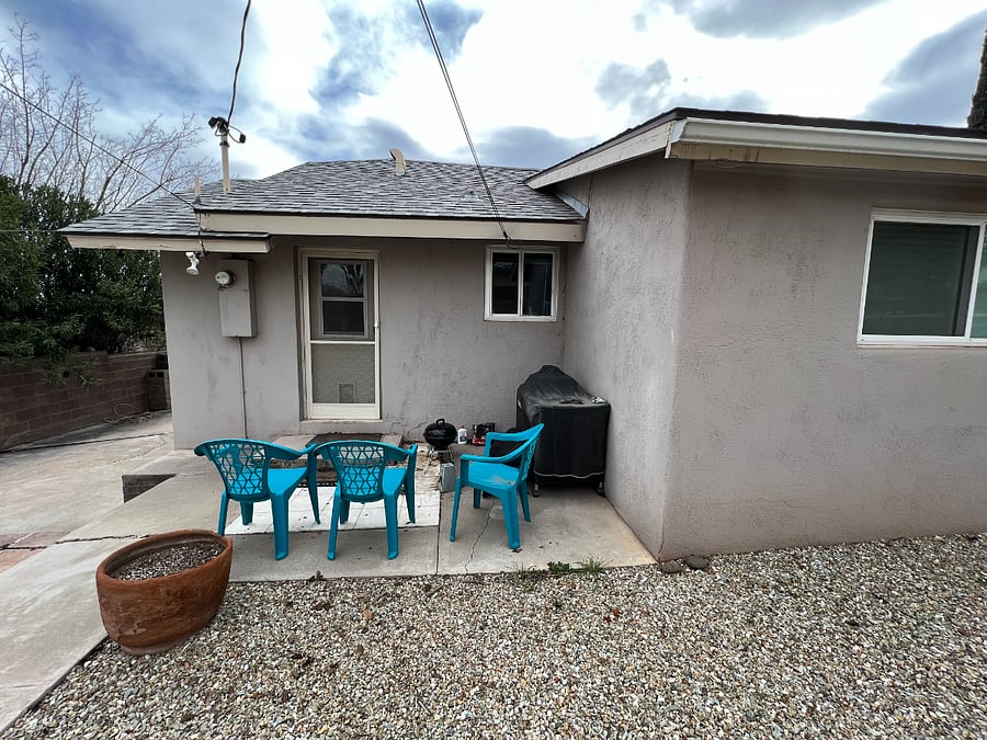 Back yard.