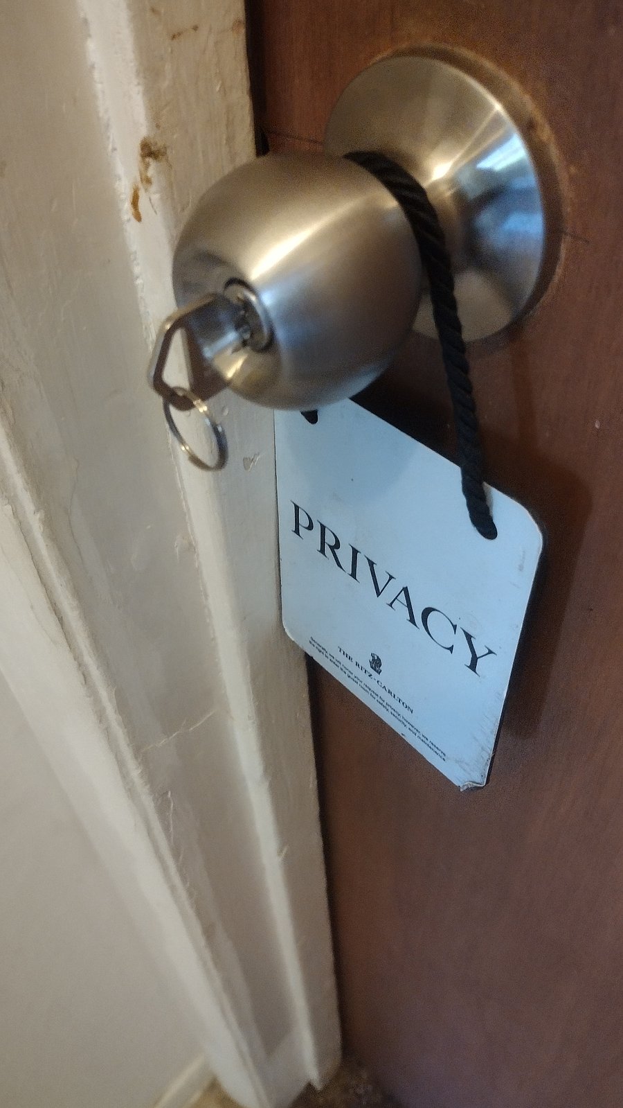 Every bedroom has a keyed lock