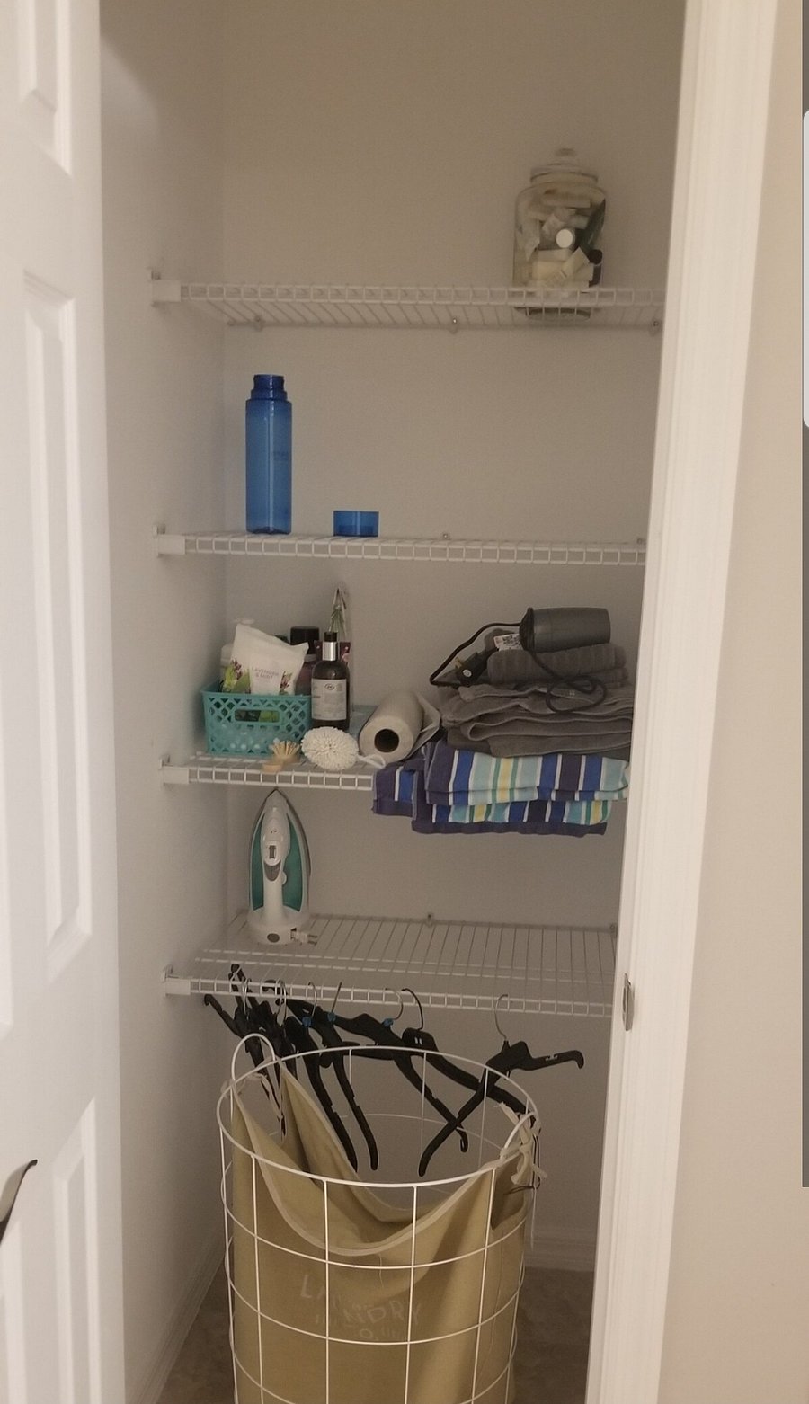 Private cupboard for clothes and storage