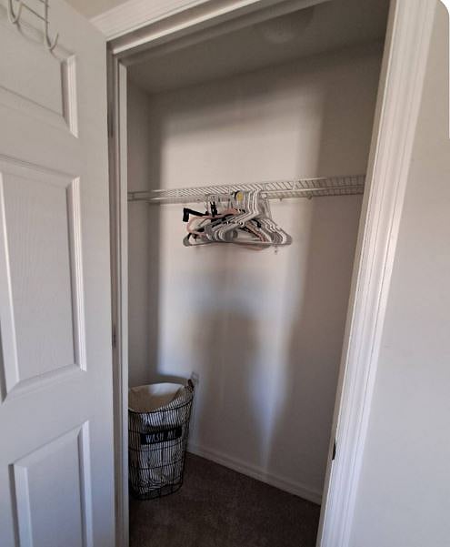 closet in the bedroom