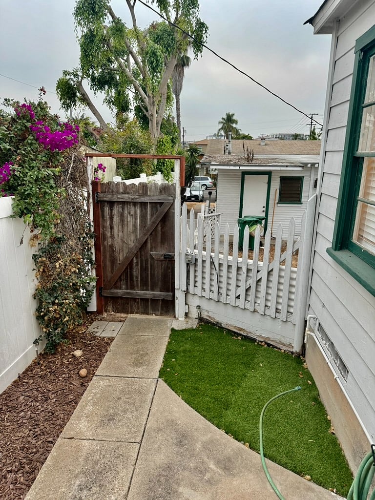 Front yard and gate